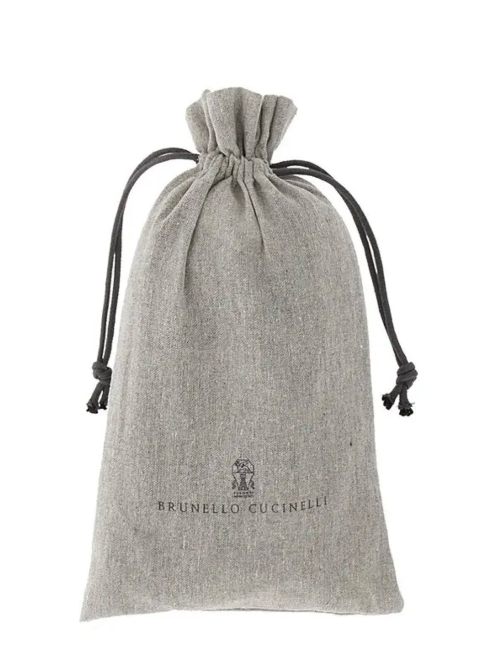 ♥️ NEW Brunello Cucinelli Gray Linen Drawstring Dustbag